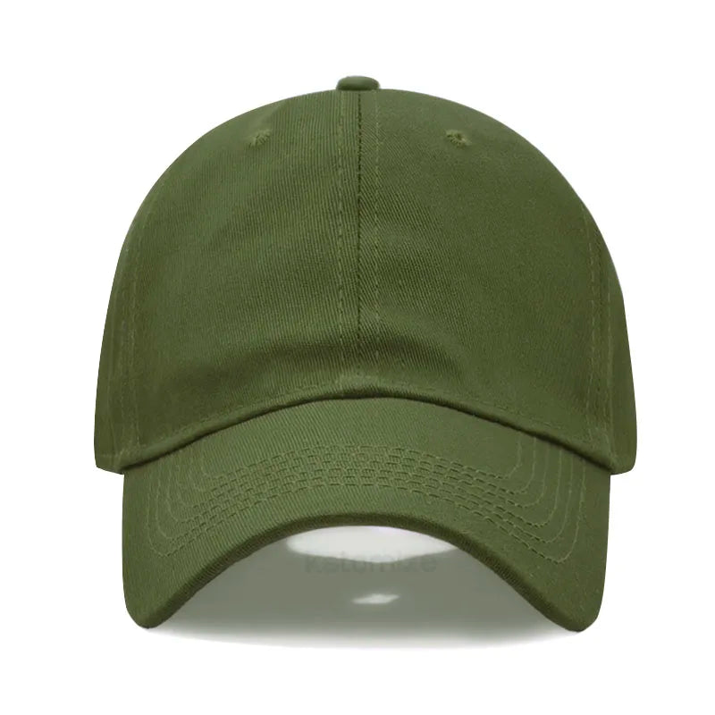 Custom Text Logo Embroidery Vintage Washed Cotton Baseball Cap