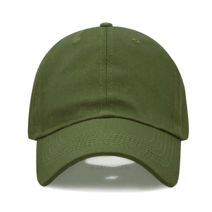 Custom Text Logo Embroidery Vintage Washed Cotton Baseball Cap