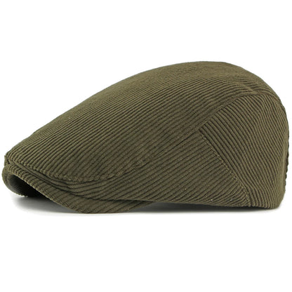 Artist Painter Beret Hats Male Female Flat Cap Adjustable Corduroy Beret Caps
