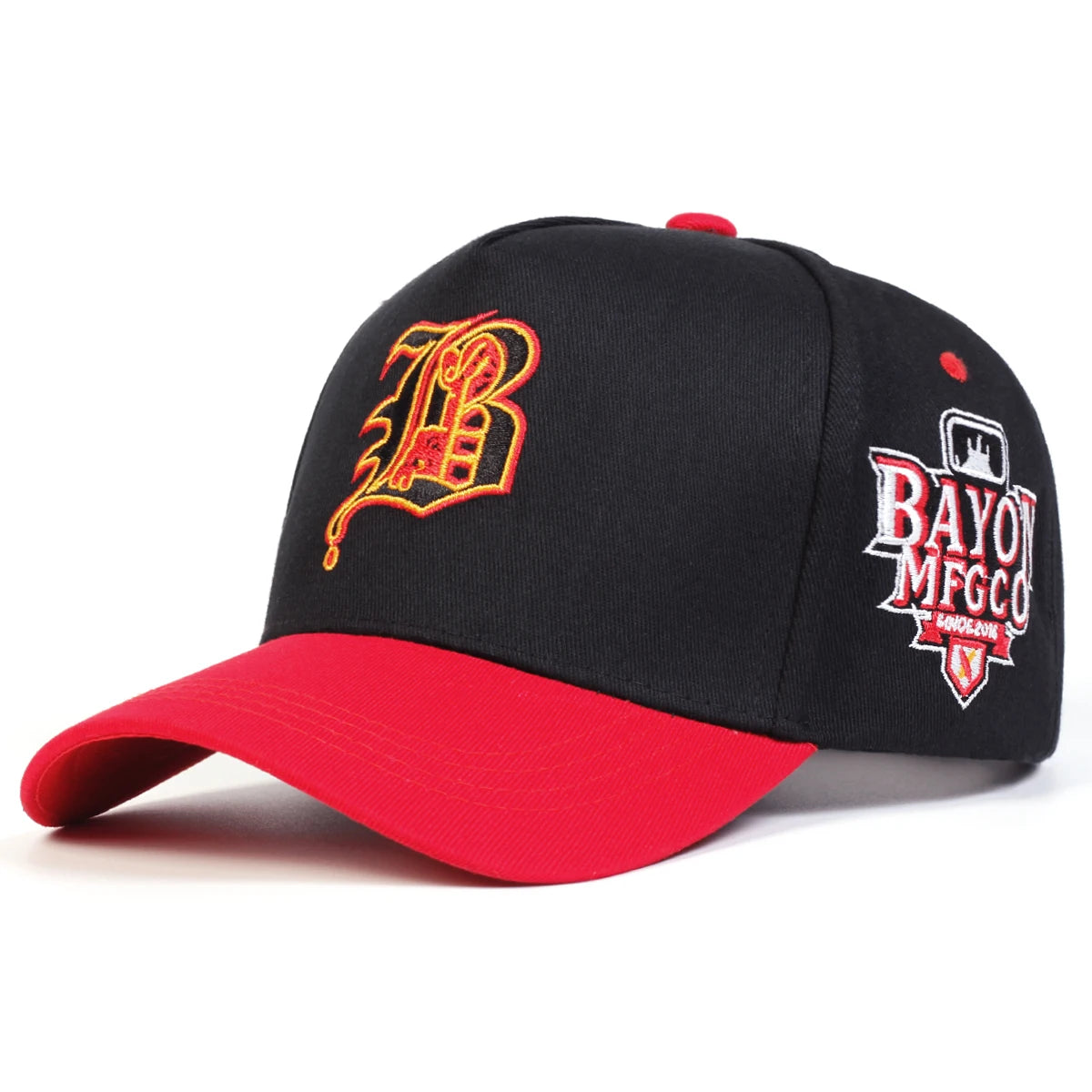 Unisex Gothic Letter B Embroidery Side Bayon Mfgco Baseball Caps Spring and Autumn