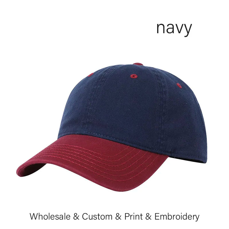 Men And Women DIY Letter Embroidery Hat Washed Sunshade Hat