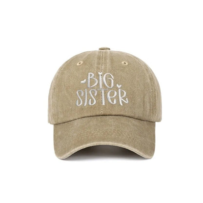 Fashion Washed Cotton Big Brother Big Sister Caps