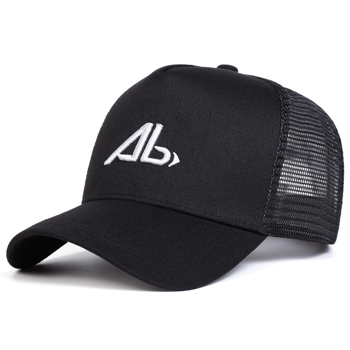 Unisex AB Letter Embroidery Baseball Net Caps