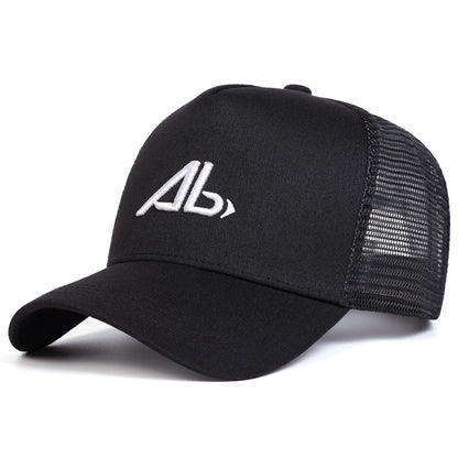Unisex AB Letter Embroidery Baseball Net Caps