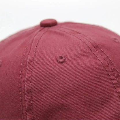 Washed Dad Hat Baseball Cap Outdoor Duckbill Soft Top Hat
