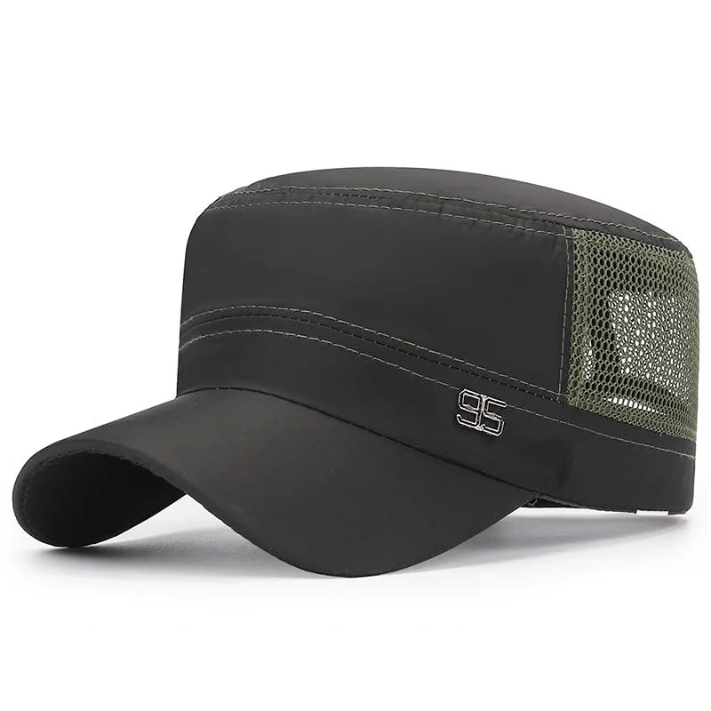 Military Cap Flat Top Hat Men's Baseball Hat