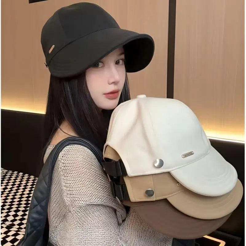 Women's Summer UV Protection Bucket Hat, Ponytail Baseball Cap