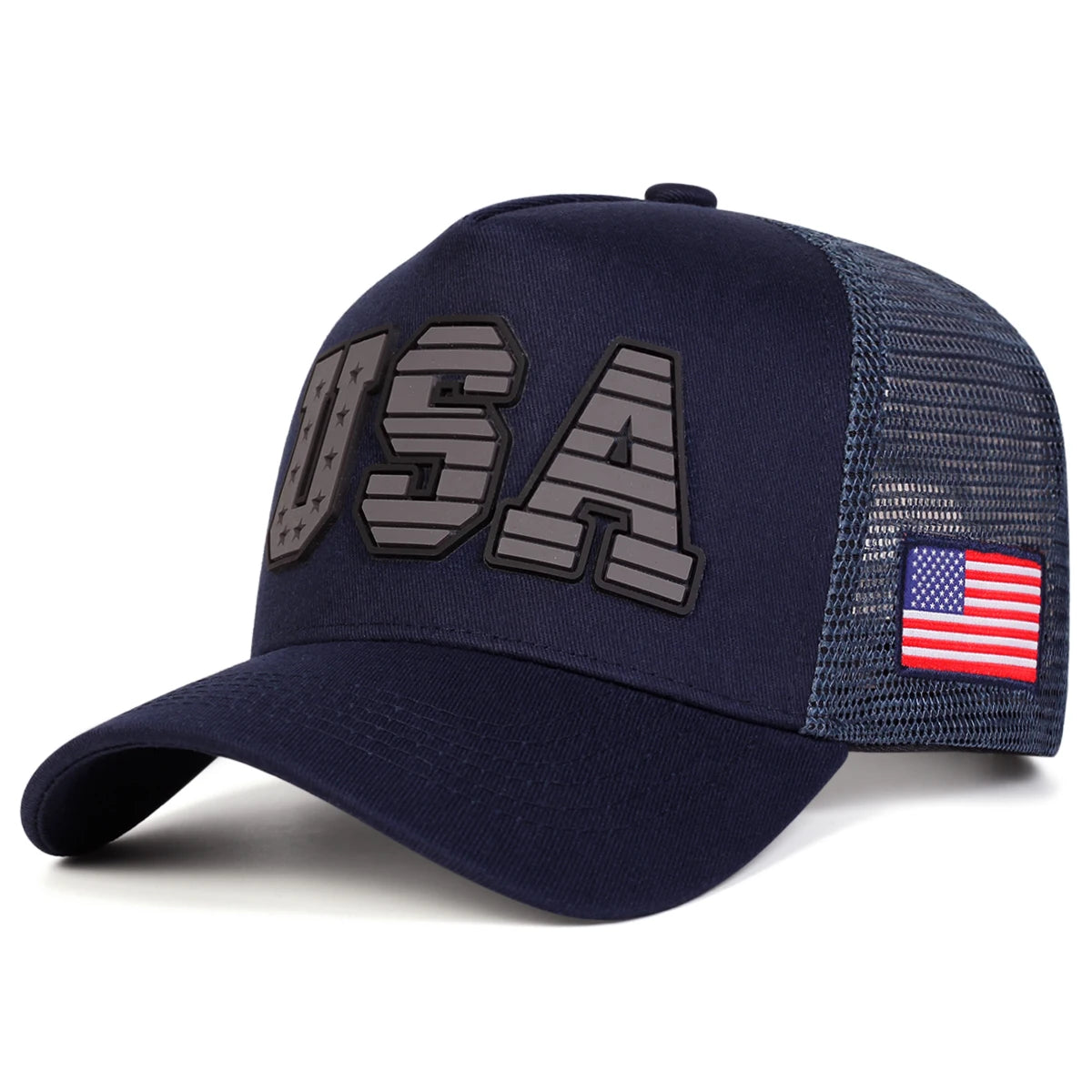 Unisex USA Letter Embroidery Baseball Net Caps Spring And Summer Outdoor