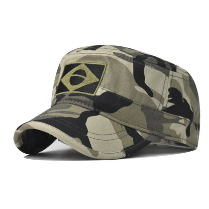 Camo Baseball Cap Men Summer Brazil Flag Sun Protection Snapback Caps Male