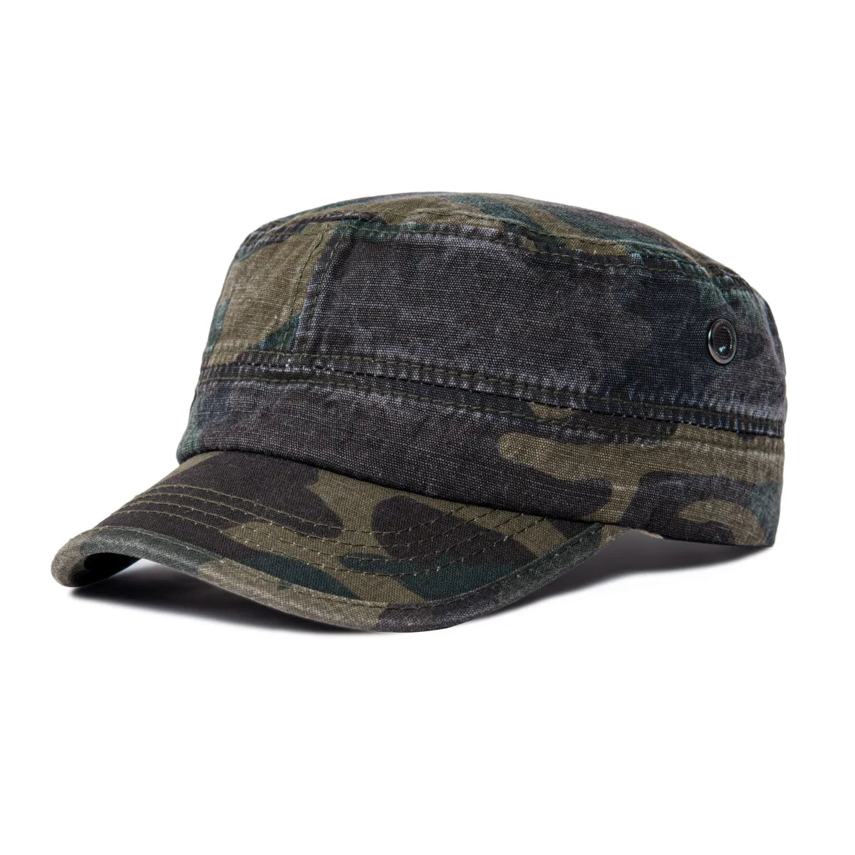 Denim Army Cap Men Washed Cotton Bucket Hat