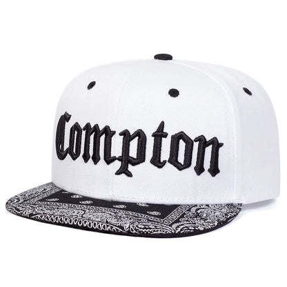 Unisex Compton Letter Embroidery Baseball Hats Spring Autumn