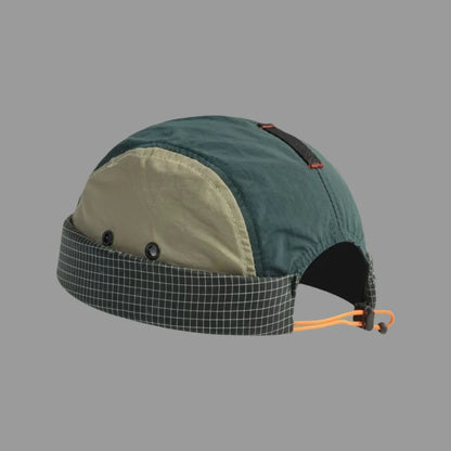 Adjustable Anti-UV Beanies Hat Solid Color Brimless Cap Men