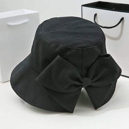 Big Bow Bucket Hat Women Women's Anti-UV Outdoor Bucket Hats