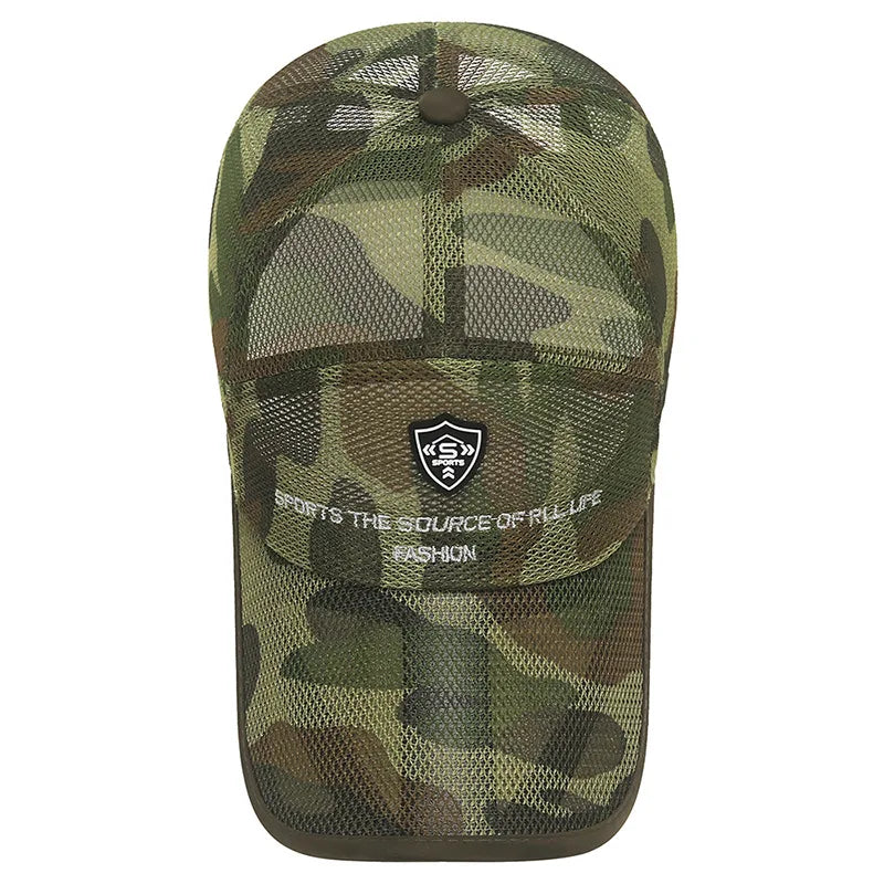 New Summer Women Men Fishing Mesh Sun Hat Caps