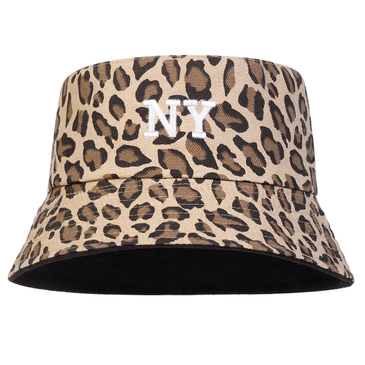Unisex Double Sided Wearable NY Letter Embroidery Personality Bucket Hats