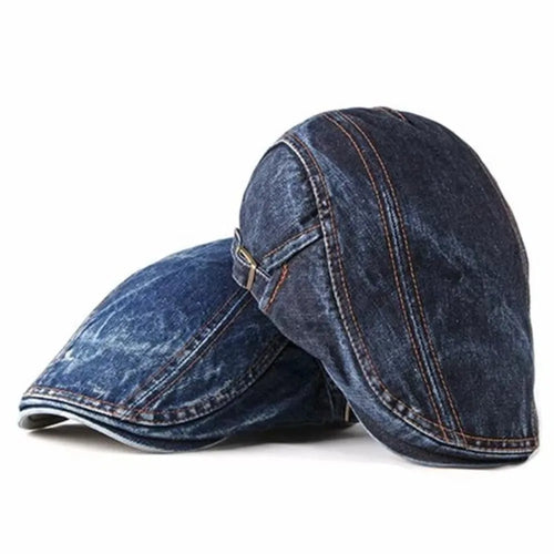 Denim Material Denim Newsboy Cap