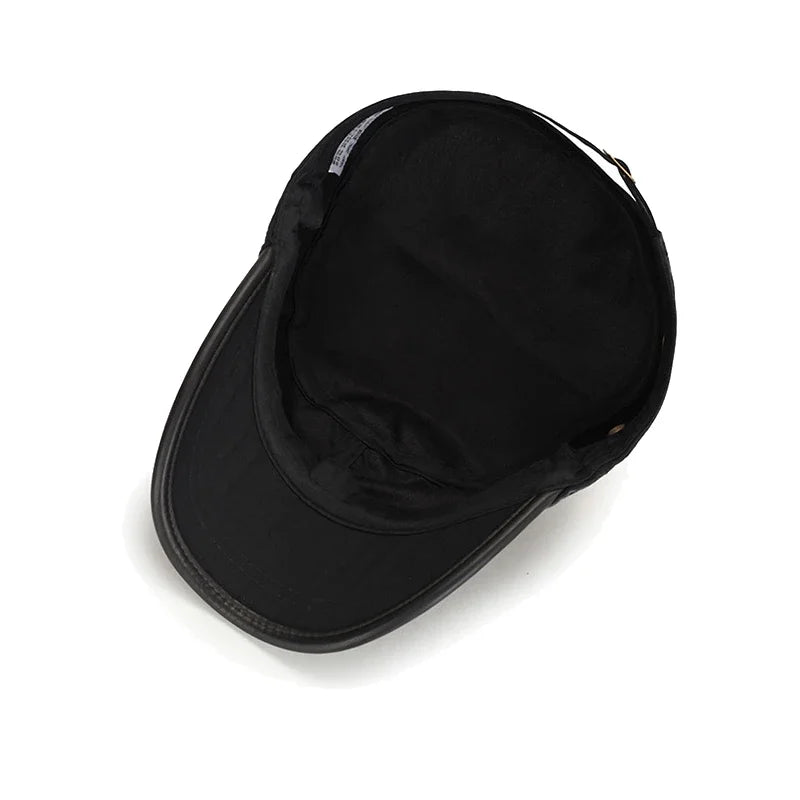 Leather Brim Washed Distressed Cotton Adjustable