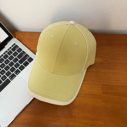 Korean Light Plate Contrasting Color Baseball Cap Fashion Shows Small Face