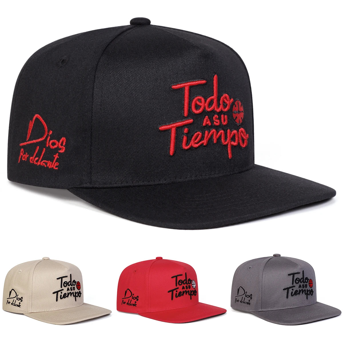 Unisex Todo A Su Tiempo Embroidery Hip-hop Hats Spring Autumn Snapback Caps