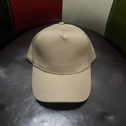 Unisex Solid Color 5 Panel Baseball Cap Trendy Casual Sport Hat