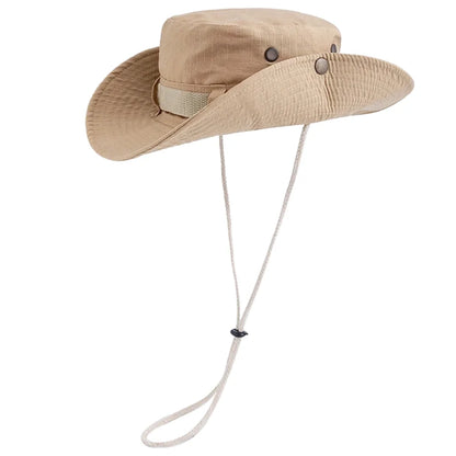 New Unisex Wide Brim Fisherman Hat Breathable Summer Sunshade Bucket Hats