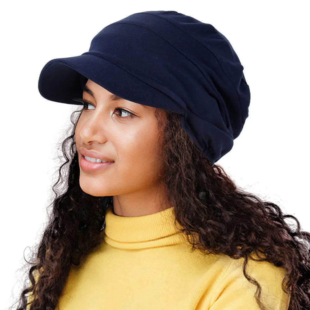 Stylish Breathable Slouch Hat Satin Lined Adjustable