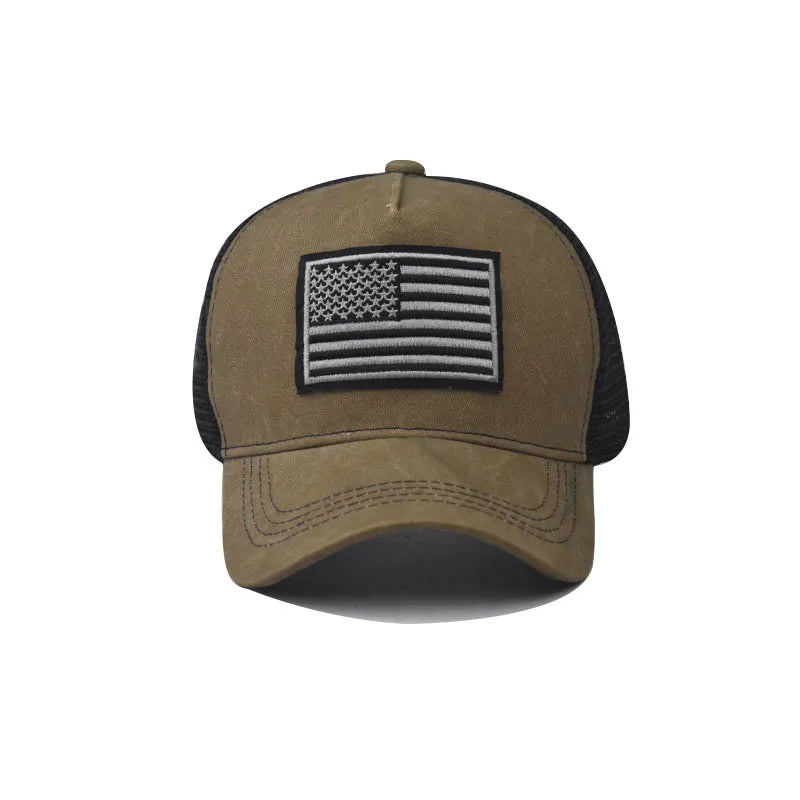 Fashion Cotton Men Women Tactical Fashion Baseball Cap American Flag