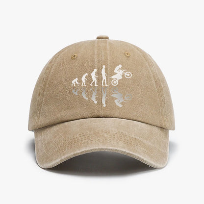 Evolution Biker Unique Print Baseball Cap Summer