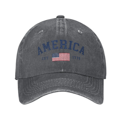 American Flag USA United States Of America US 4th Of July Casual Baseball Cap