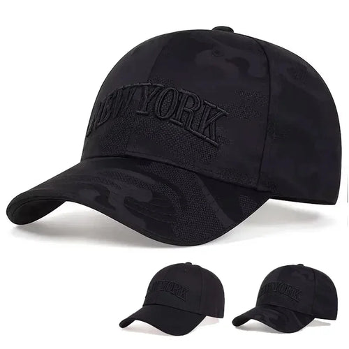 Unisex New York Embroidery Baseball Caps Spring Autumn