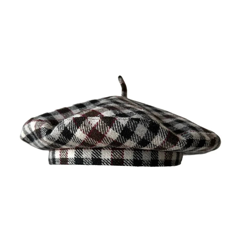 Unisex Vintage Plain Adjustable French Berets Wool Spring Winter Beanie Hat