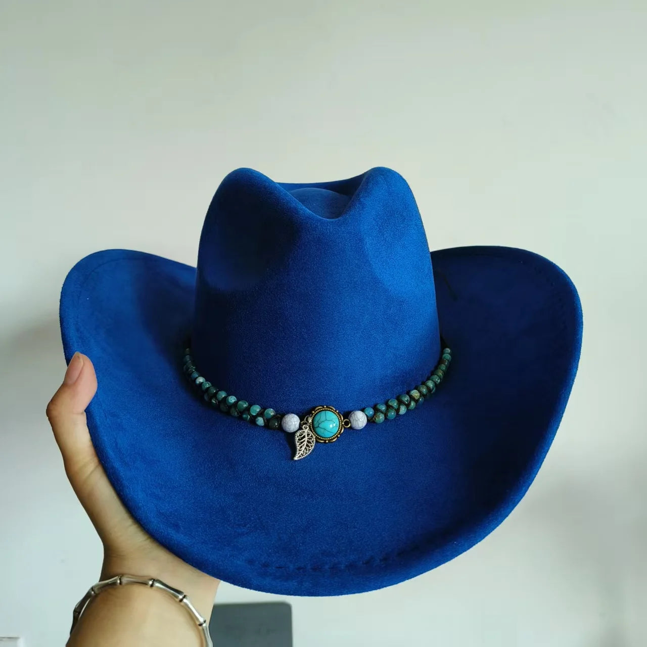 New Western Cowboy Hat Men Suede Hat Wide Brim Cowboy Hat Knight Hat