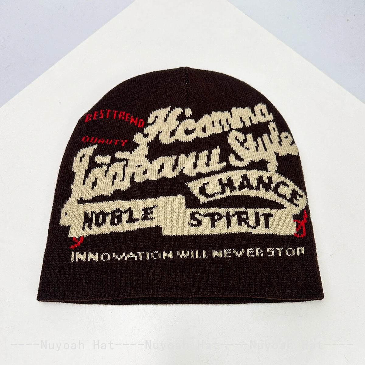 New Men Women Hip-Hop Jacquard Letters Knitted Hats