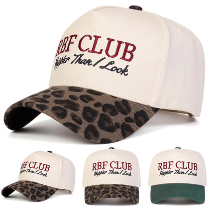 Unisex RBF Club Letter Embroidery Baseball Caps Spring Autumn