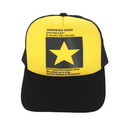 Fashion Baseball Cap Women Men Five Star Design