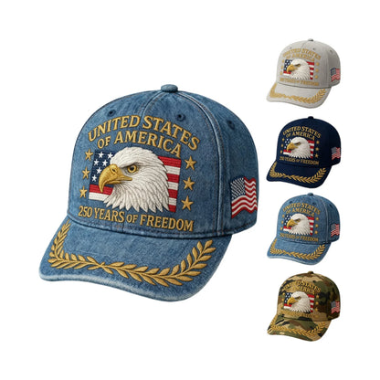 US 250th Anniversary Cap Patriotic Baseball Cap US 250th Anniversary Tribute Hat