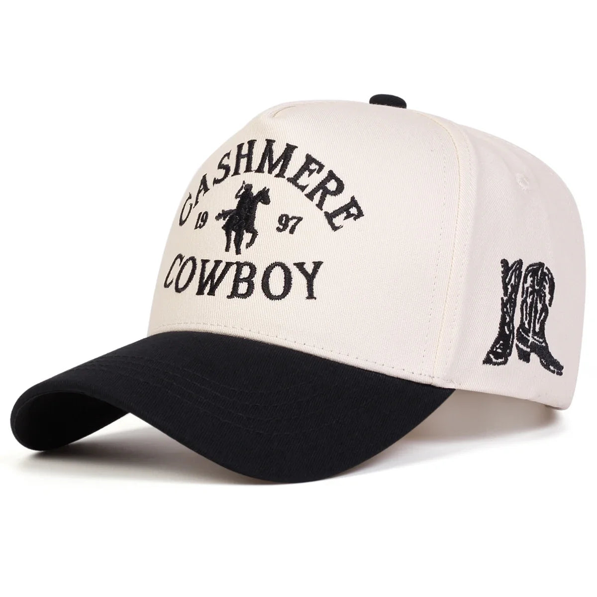 Unisex COWBOY Letter Embroidery Baseball Caps Adjustable Casual Hats Sunscreen Hat Sports Cap