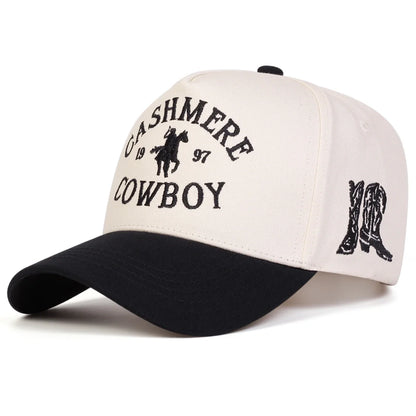 Unisex COWBOY Letter Embroidery Baseball Caps Adjustable Casual Hats Sunscreen Hat Sports Cap