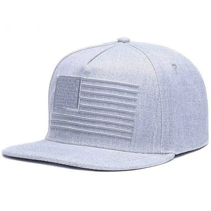 American Flag Embroidery Hip Hop Hats Outdoor Adjustable Casual Baseball Caps Sunscreen Hat