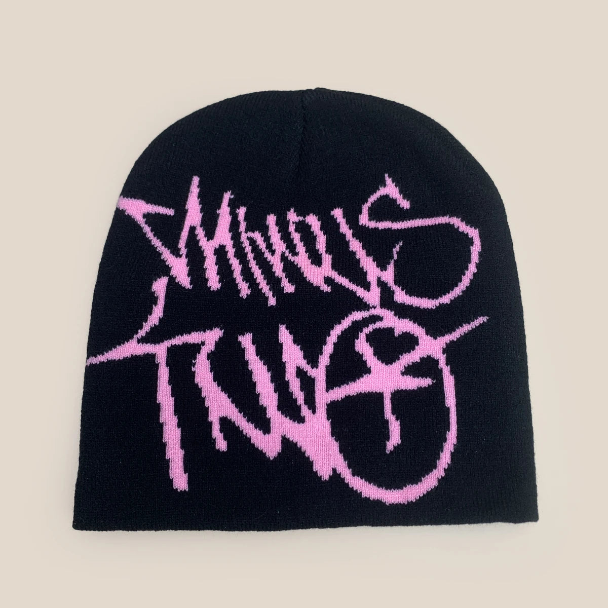 Niche American Street Jacquard Letters Knitted Hats New Men Women
