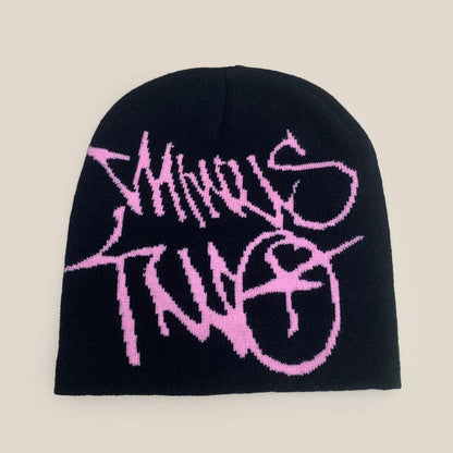 Niche American Street Jacquard Letters Knitted Hats New Men Women