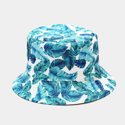 Fashion Plant Printing Pattern Fisherman Hat Spring and Summer