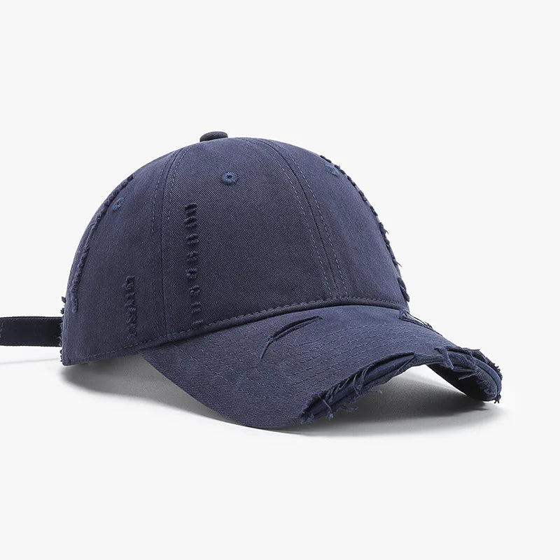 Distressed Washed Baseball Cap For Women