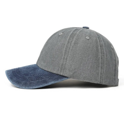 Unisex Versatile Color-Matched Washed Baseball Hat