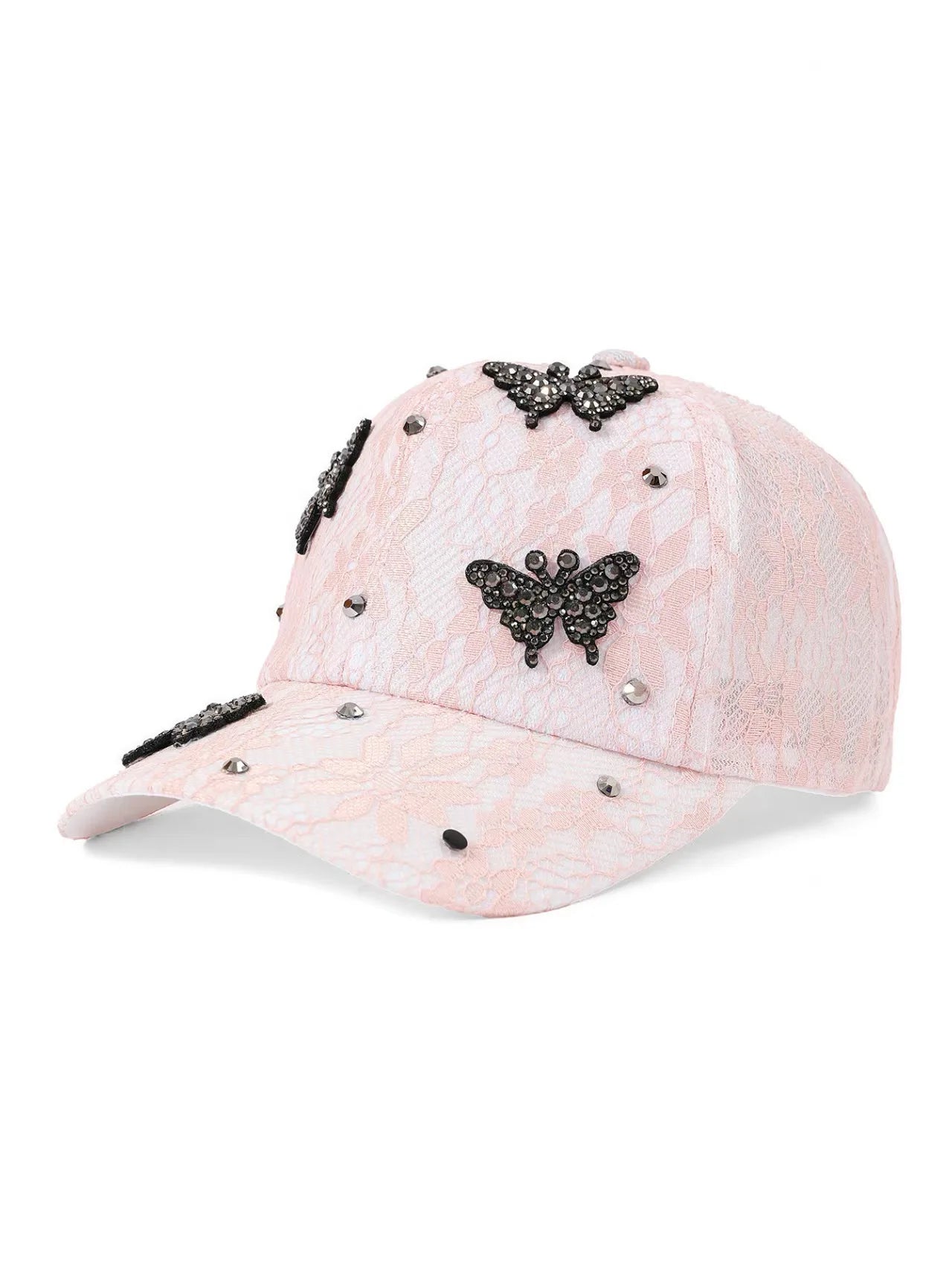 Lace Rhinestone Baseball Cap Versatile Duckbill Cap