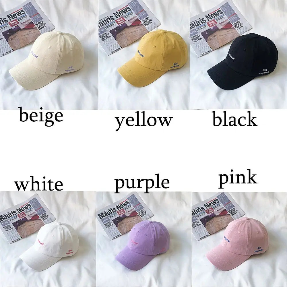 Korean New Fashion Letter Embroidery Baseball Cap