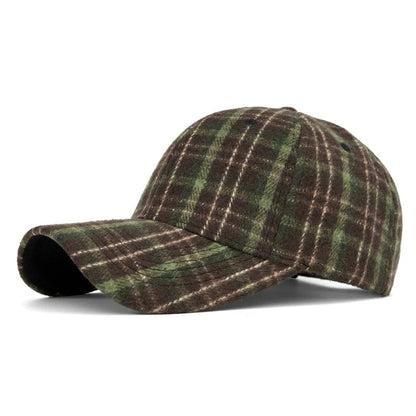 Men And Women New Classic Plaid Baseball Cap