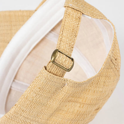 Natural Raffia Straw Baseball Cap Women Straw Cap For Summer