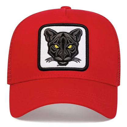 Fashion Cat Embroidery Baseball Cap Summer