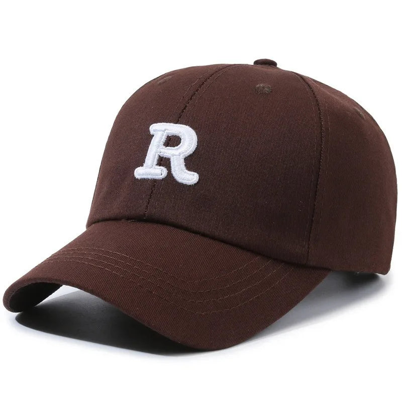 Letter Print Summer Slimming and Face Small Big Head Circumference Duckbill Cap Versatile Soft Top Baseball Hat